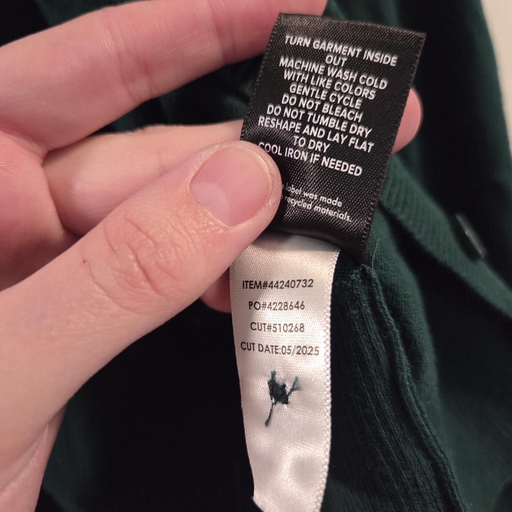 Torrid Green Crew Fitted Cardigan- Size 2x - Picture 9 of 9